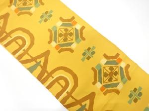 抽象花模様織り出し袋帯